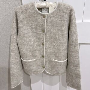 Abercrombie tweed inspired sweater jacket